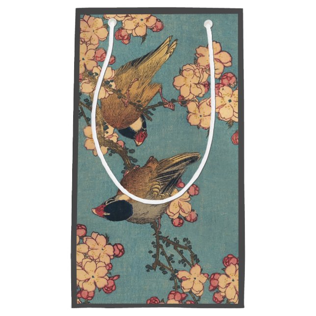 Birds Flowers Hokusai Japansk Art (Framsidan)