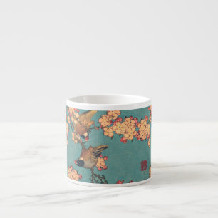 Birds Flowers Hokusai Japansk Art Espressomugg