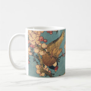 Birds Flowers Hokusai Japansk Art Kaffemugg