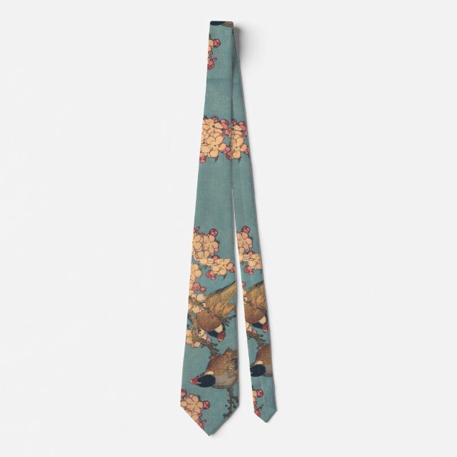 Birds Flowers Hokusai Japansk Art Slips (Framsida)
