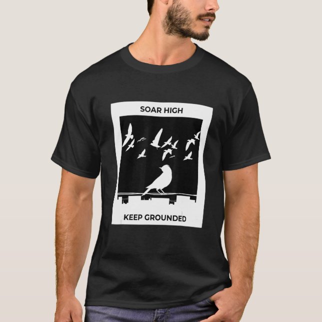 Birds Flying Away T Shirt (Framsida)