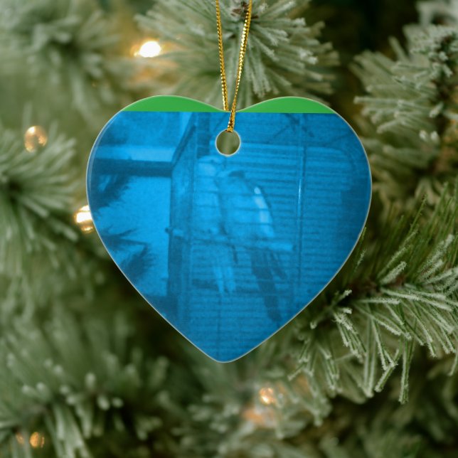 Birds in Love Christmas Heart Ornament (Träd)