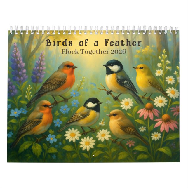 Birds of a Feather Flock Together 2026 Calendar Kalender (Omslag)
