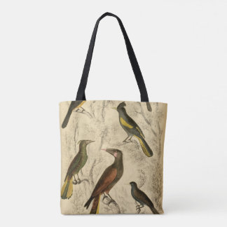 Birds of Central and South America tote bag Tygkasse