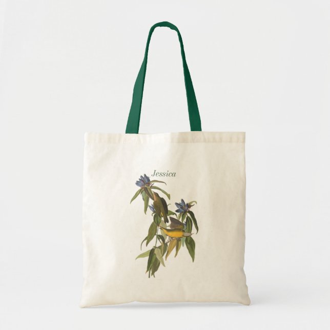 Birds of John James Audubon Tote Bag Tygkasse (Framsidan)