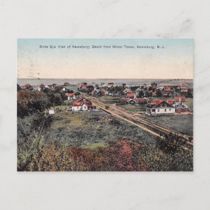 Birds Öga View, Keansburg, New jersey 1910 Vykort