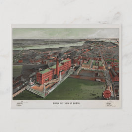 Birds Öga View of Boston Vykort