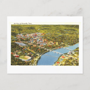 Birds-Öga View of Knoxville, Tennessee, Vintage Vykort