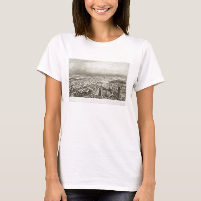 Birds Öga View of London från Westminster Abbey, T-shirt (Framsida)