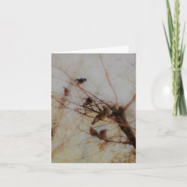 Birds On Branches Folded Note Card Anteckningskort