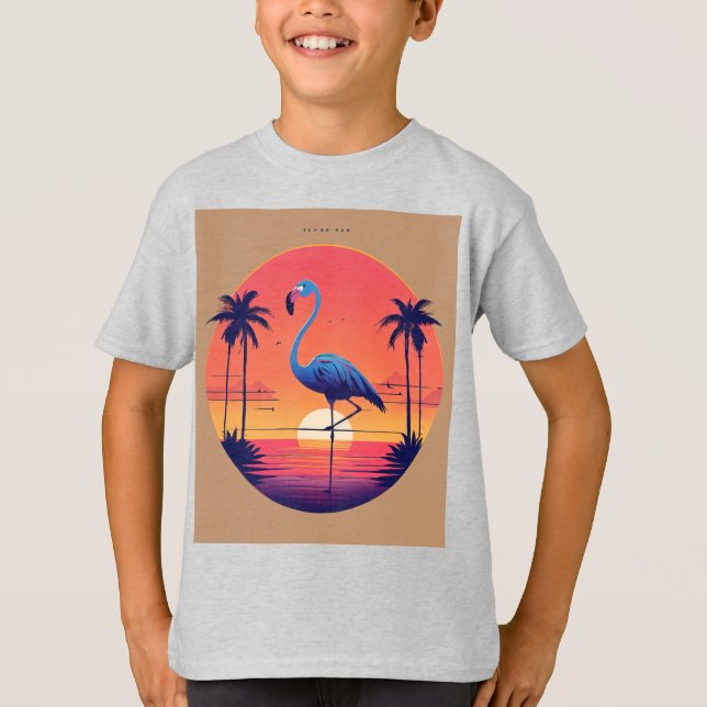 Birds on the Wire – Cartoon Flock Tee (Framsida)