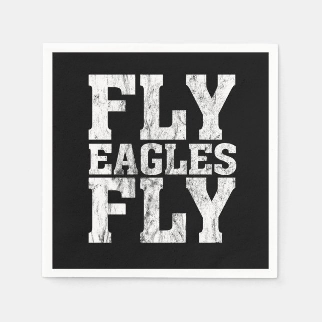 Birds Philadelphia Team Fly Eagles Fly Philly Foot Pappersservett (Framsidan)