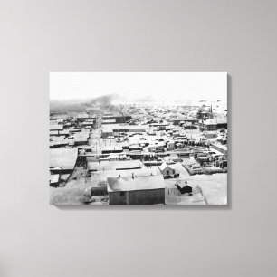 Birds syn på Nome, Alaska med Snö Canvastryck