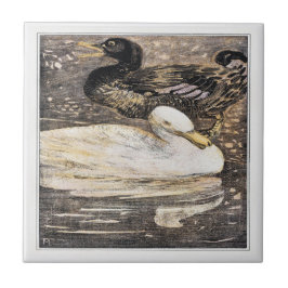 Birds Two Ankor Victorian Art Kakelplatta