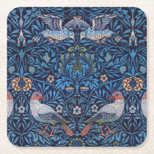Birds, William Morris Underlägg Papper Kvadrat