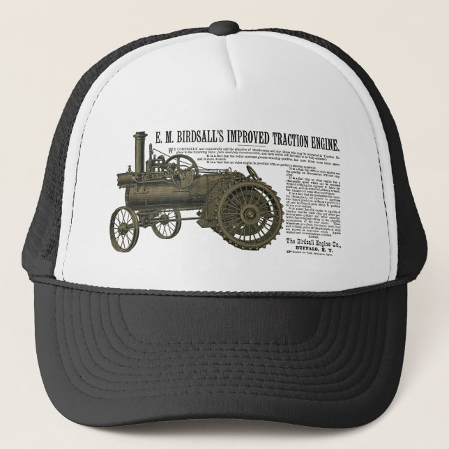 Birdsalls ångmotor 1889 Farm Tractor Keps (Framsida)
