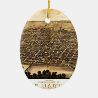 Birdseye karta av Terre Haute (1880) .jpg Julgransprydnad Keramik