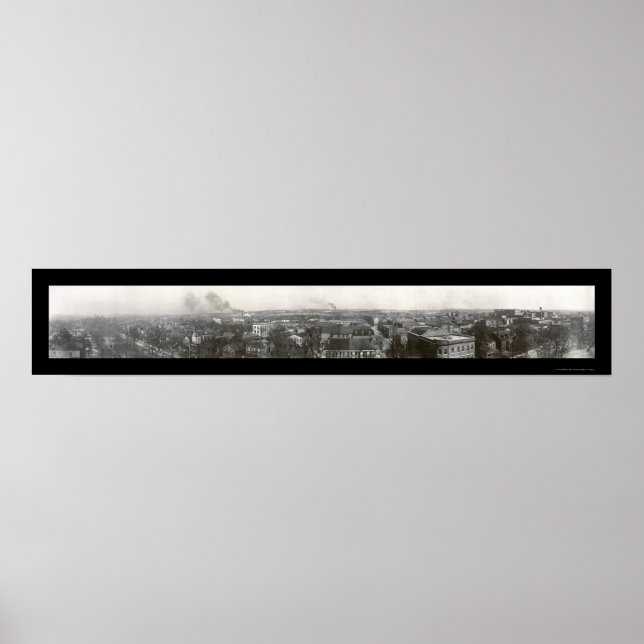 Birdseye of Augusta GA Photo 1909 Poster (Framsidan)