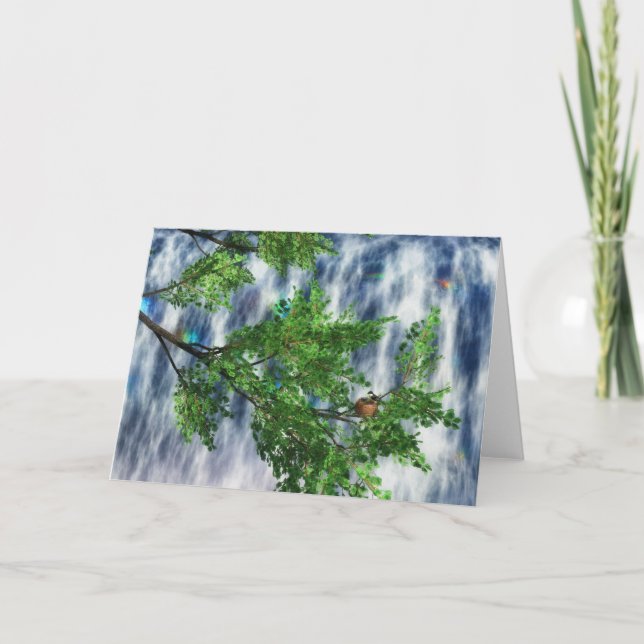 Birdsnest Falls Card Kort (Framsida)
