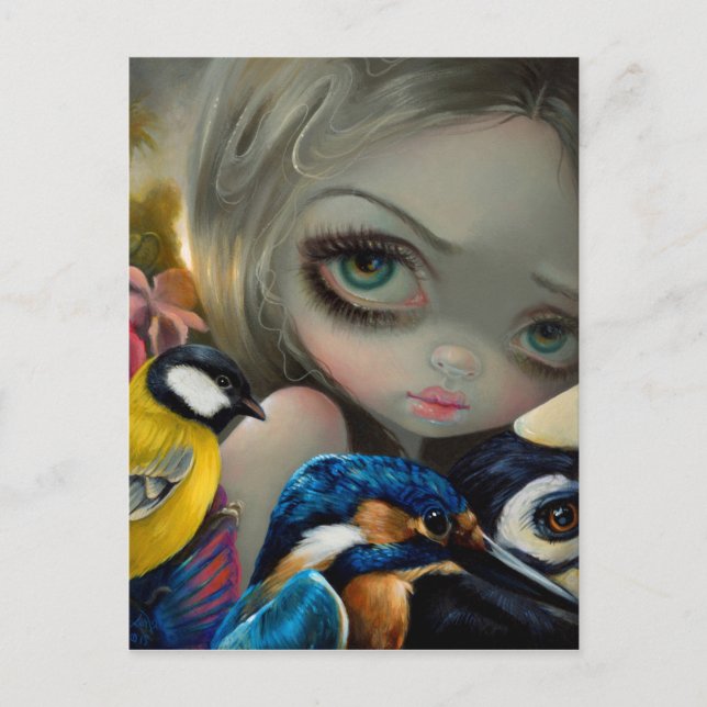 "Birdsong 1" vykort (Framsida)