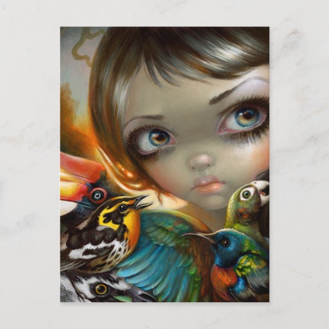 "Birdsong 2" vykort (Framsida)