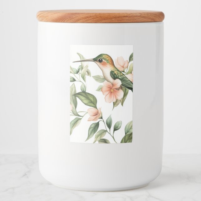 Birdsong Ceramic Storage Burk Mat Etikett (Framsida)