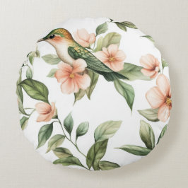 Birdsong Round Cushion Rund Kudde