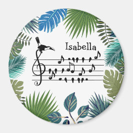 Birdsong Toucan gående med fågelvilt i anpassadet Magnet