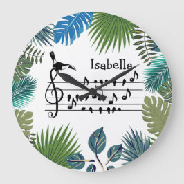 Birdsong Toucan gående med fågelvilt i anpassadet Stor Klocka