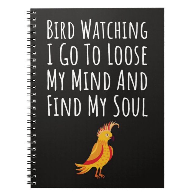 Birdwatching Gifts Birdwatcher Ornithologist Anteckningsbok (Framsidan)