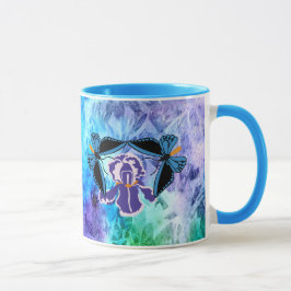 Birdwing fjäril på irisen mugg