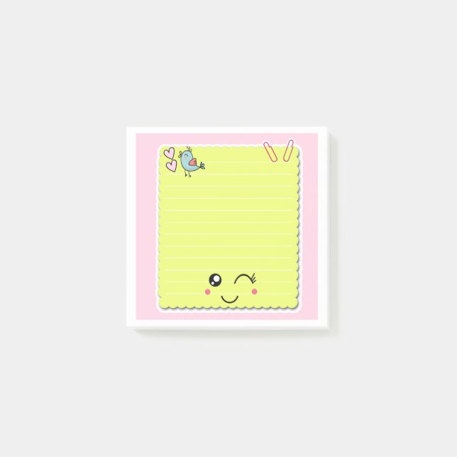 Birdy Bright Kawaii Post-it Notes Block (Framsida)