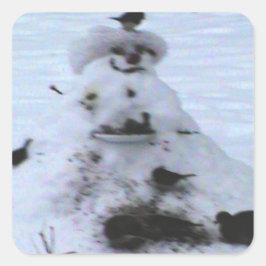 Birdy Fyrkantigt Klistermärke