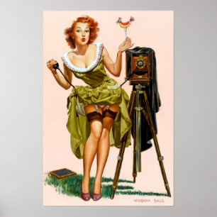 Birdy Pin Up Poster