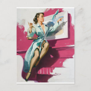 Birdy Pin Up Vykort