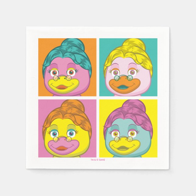 Birdy Pop Art Pappersservett (Framsidan)