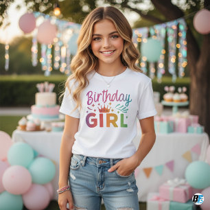 Birgag Girl White Elegant T Shirt