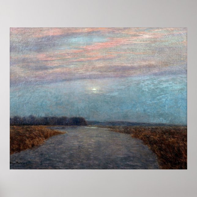 Birge Harrison - Moonlight on Hackensack [Reco] Poster (Framsidan)