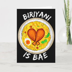 Biriyani är Bae Biryani Älskare Alla hjärtans dag Kort