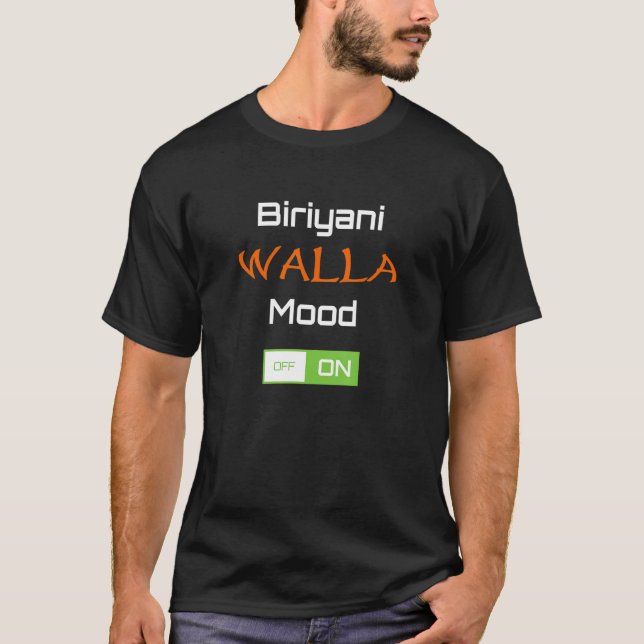 BIRIYANI walla-stämning på indiska Punjabi Hindi D T Shirt (Framsida)