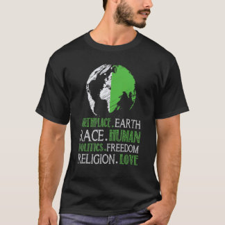 Birkeland Earth Tävling Human Politik Freedam Kärl T Shirt