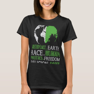 Birkeland Earth Tävling Human Politik Freedam Kärl T Shirt