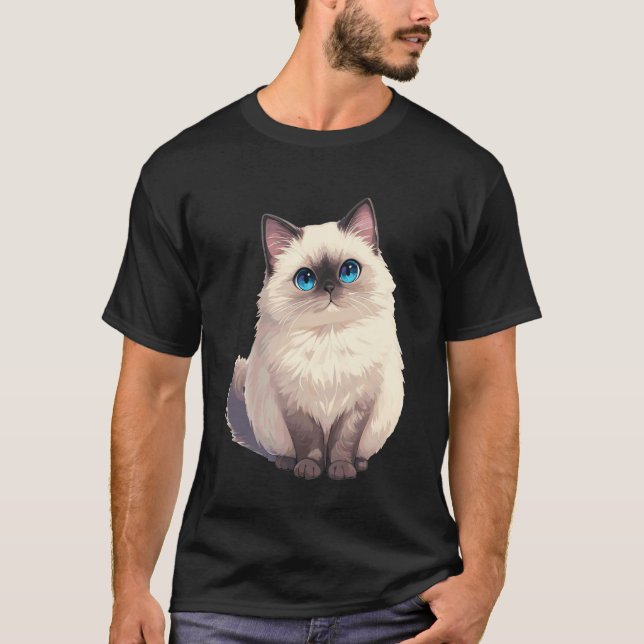 Birmakatter Birmakatt T Shirt (Framsida)