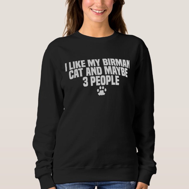 Birman Cat Breed T Shirt (Framsida)