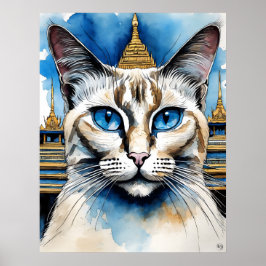 Birman Cat - Cat Art Print Poster