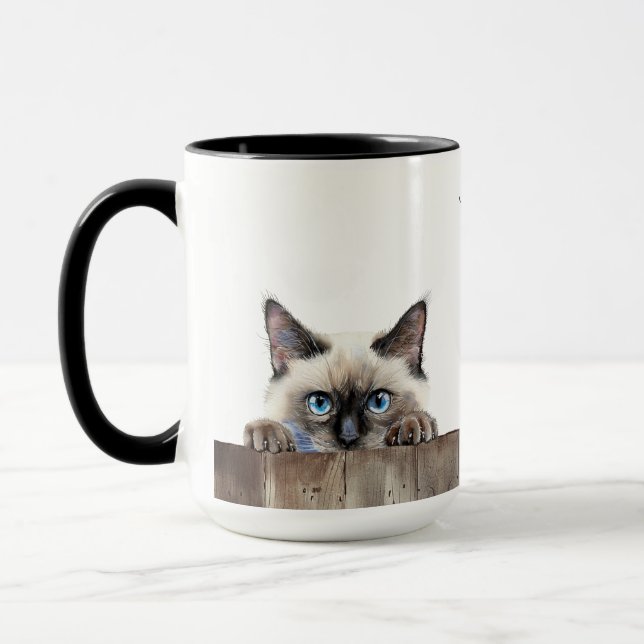 Birman Cat Mugg (Vänster)