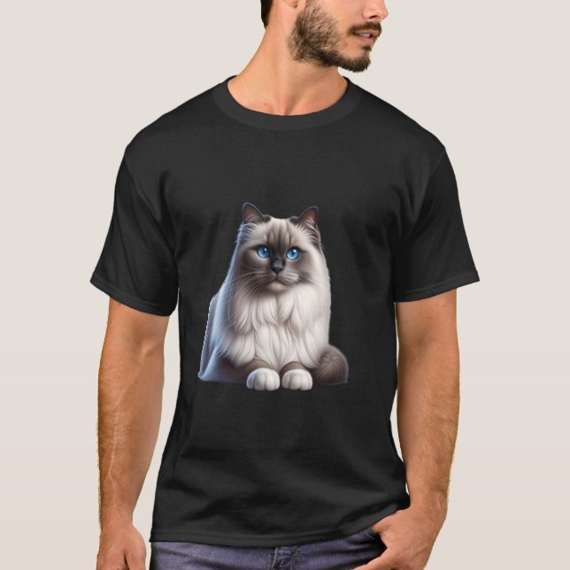 Birman Cat Shirt Cat Ansikte Cute Cat Lover Cat Ma T Shirt (Framsida)
