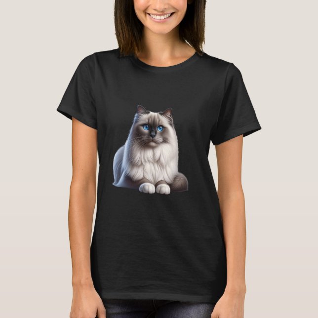 Birman Cat Shirt Cat Ansikte Cute Cat Lover Cat Ma T Shirt (Framsida)