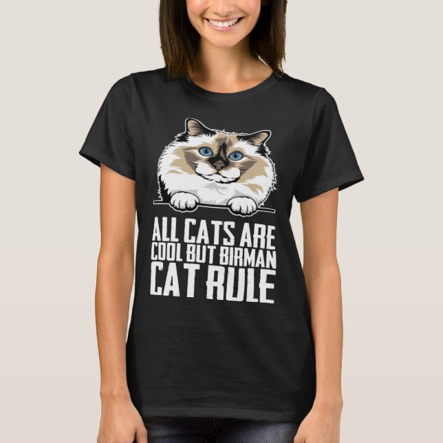 Birman cats  Birman kitten  Birman mother T Shirt (Framsida)