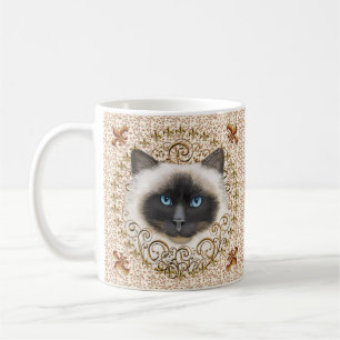 Birman Katt Fleur De Lis mugg